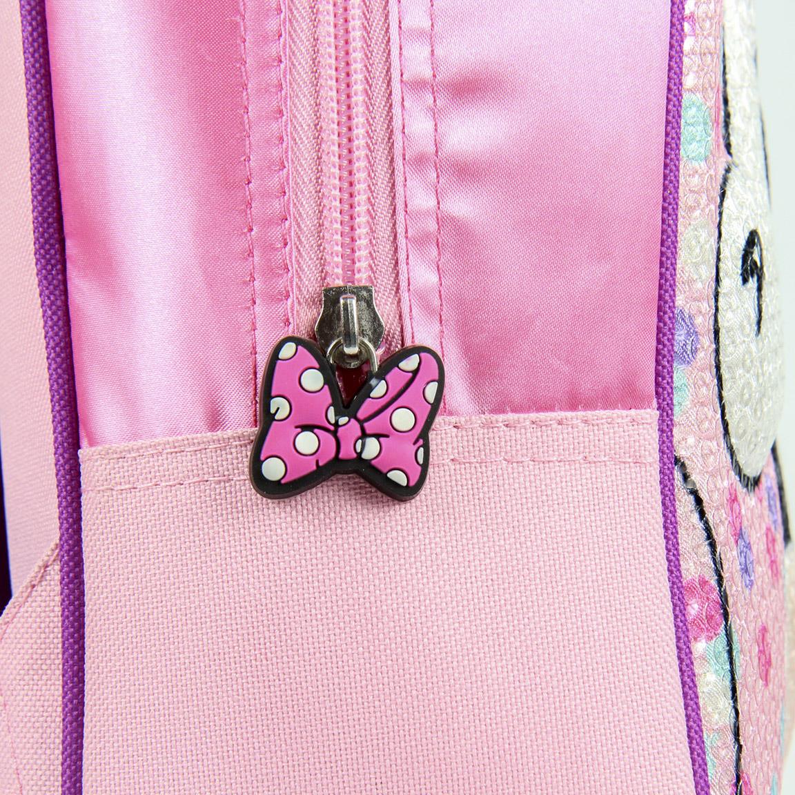 Mochila infantil 3d lentejuelas minnie