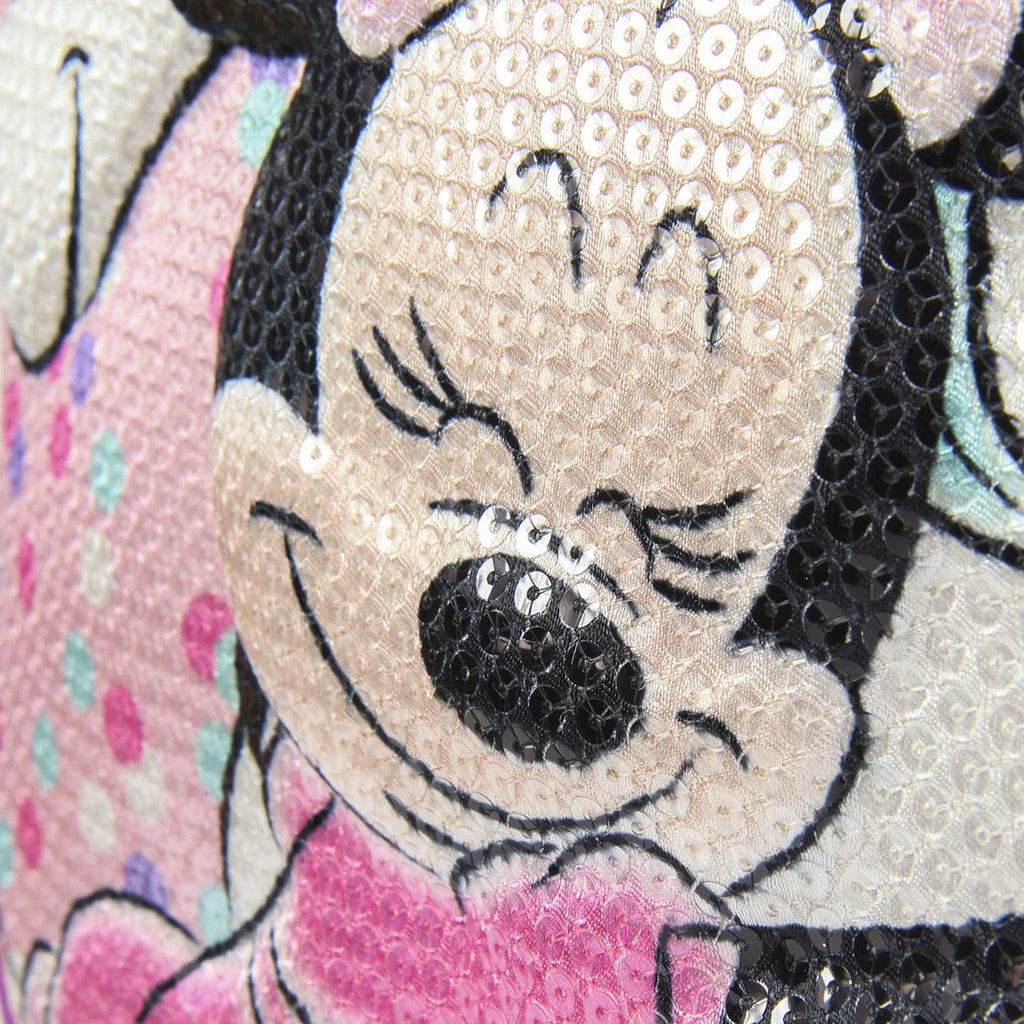 Mochila infantil 3d lentejuelas minnie