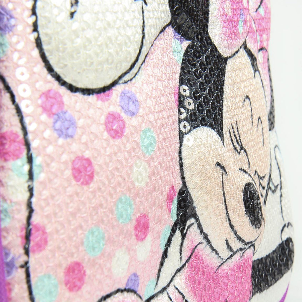 Mochila infantil 3d lentejuelas minnie