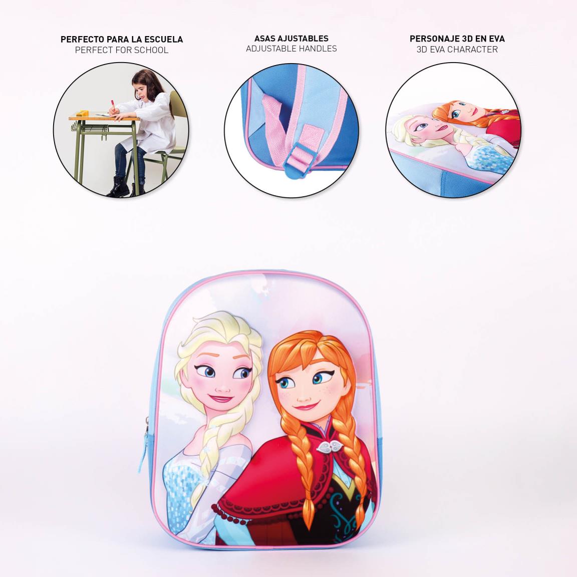 Mochila infantil 3d frozen