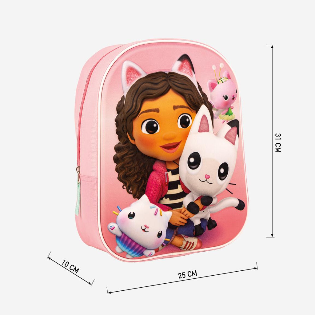 Mochila infantil 3d gabby´s dollhouse
