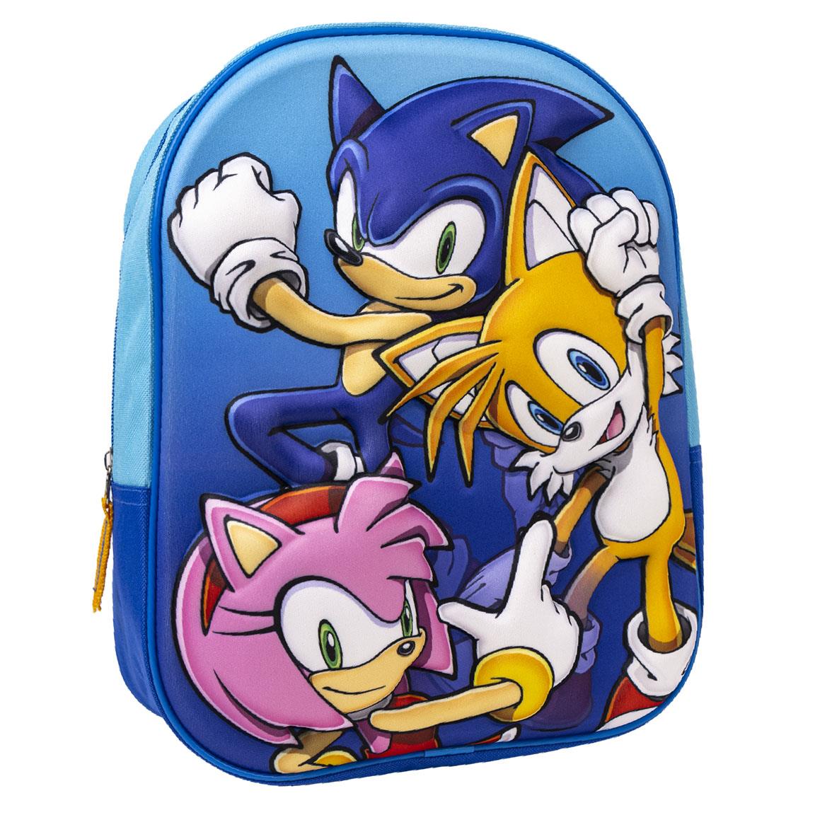 Mochila infantil 3d sonic