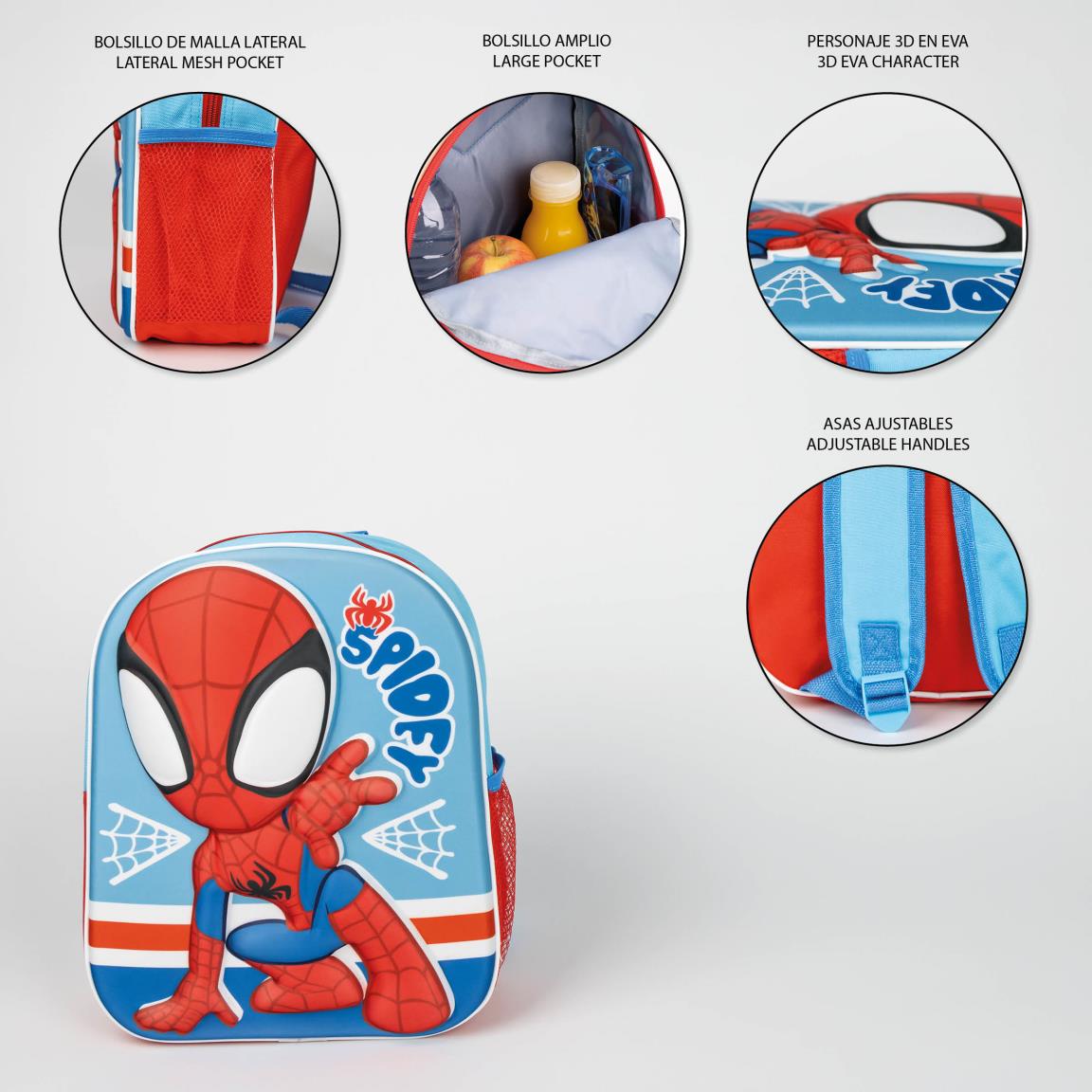 Mochila infantil 3d spidey