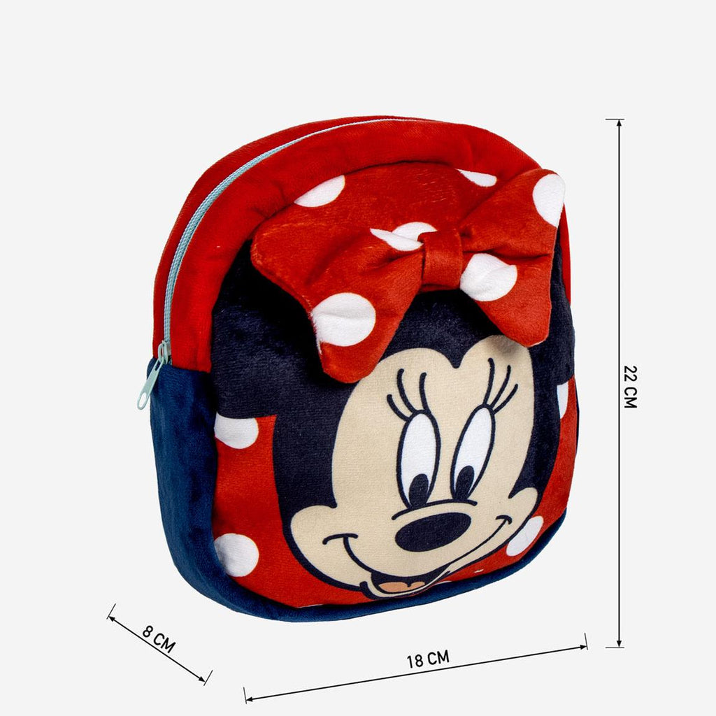 Mochila guarderia personaje peluche minnie