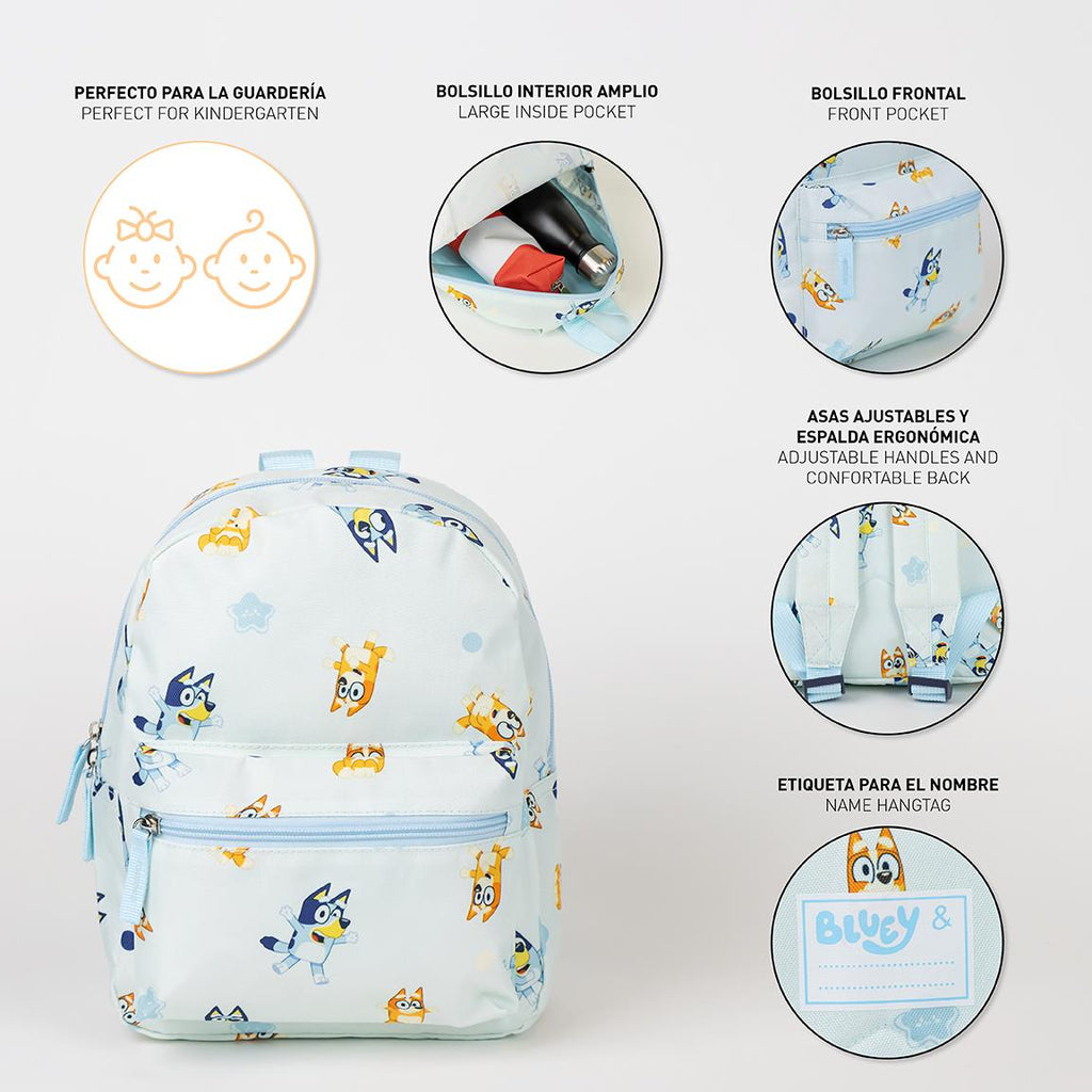 Mochila guarderia estampado bluey