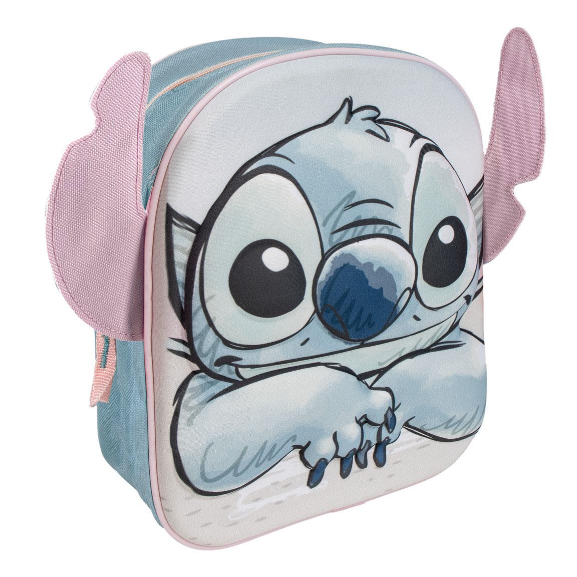 Mochila infantil 3d aplicaciones stitch