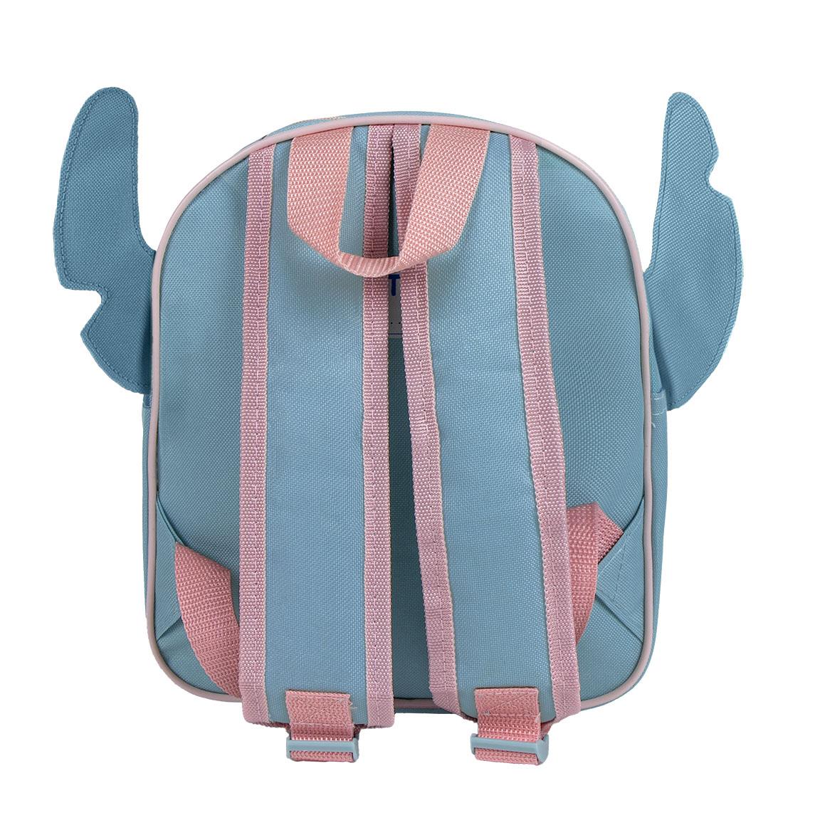 Mochila infantil 3d aplicaciones stitch