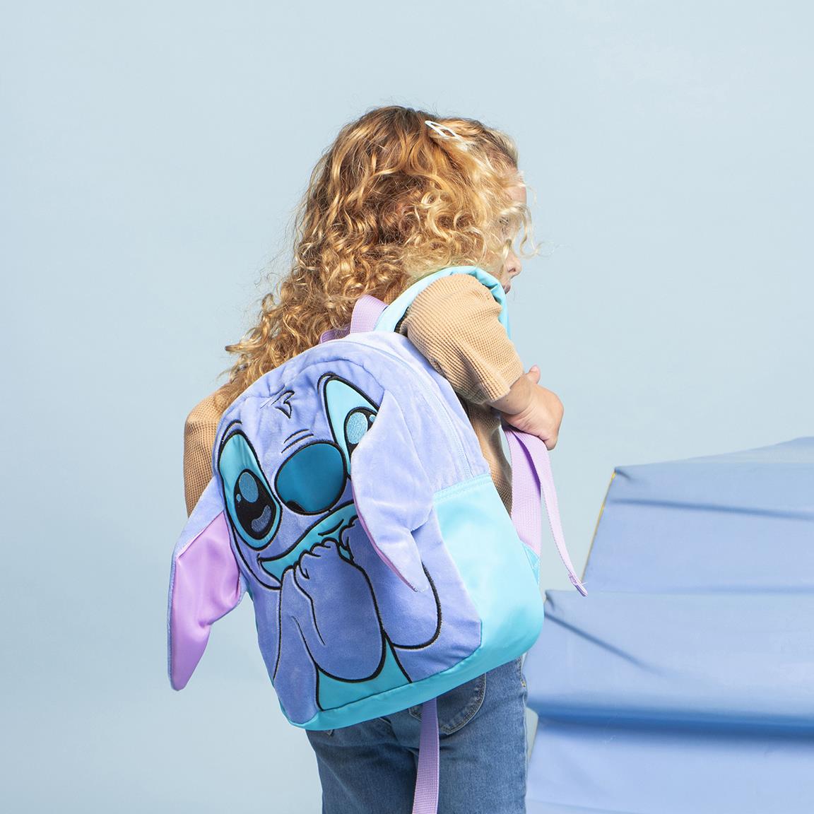 Mochila infantil personaje aplicaciones stitch