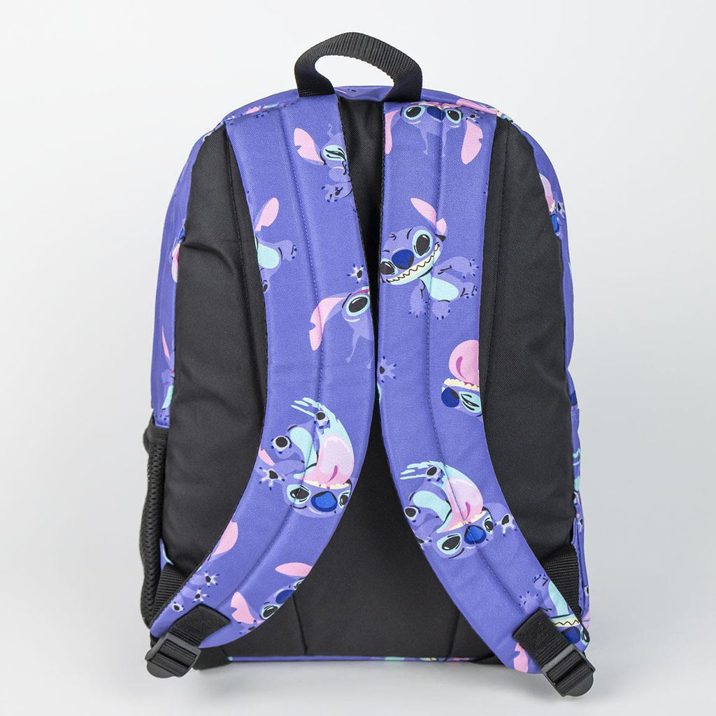 Mochila escolar grande 42 cm stitch