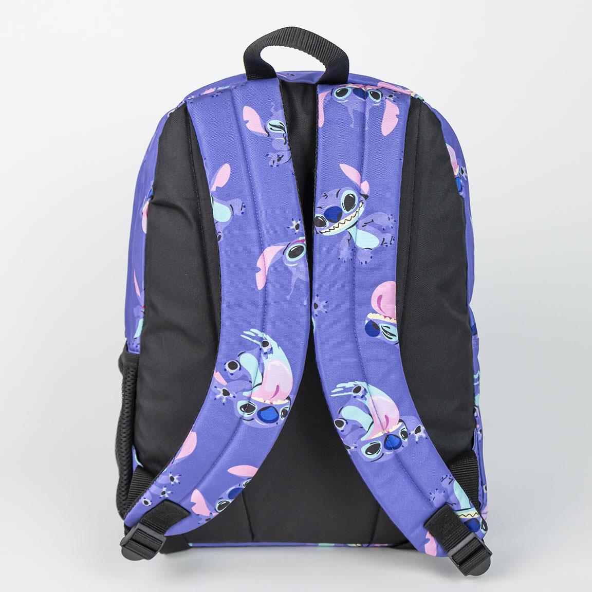 Mochila escolar grande 42 cm stitch