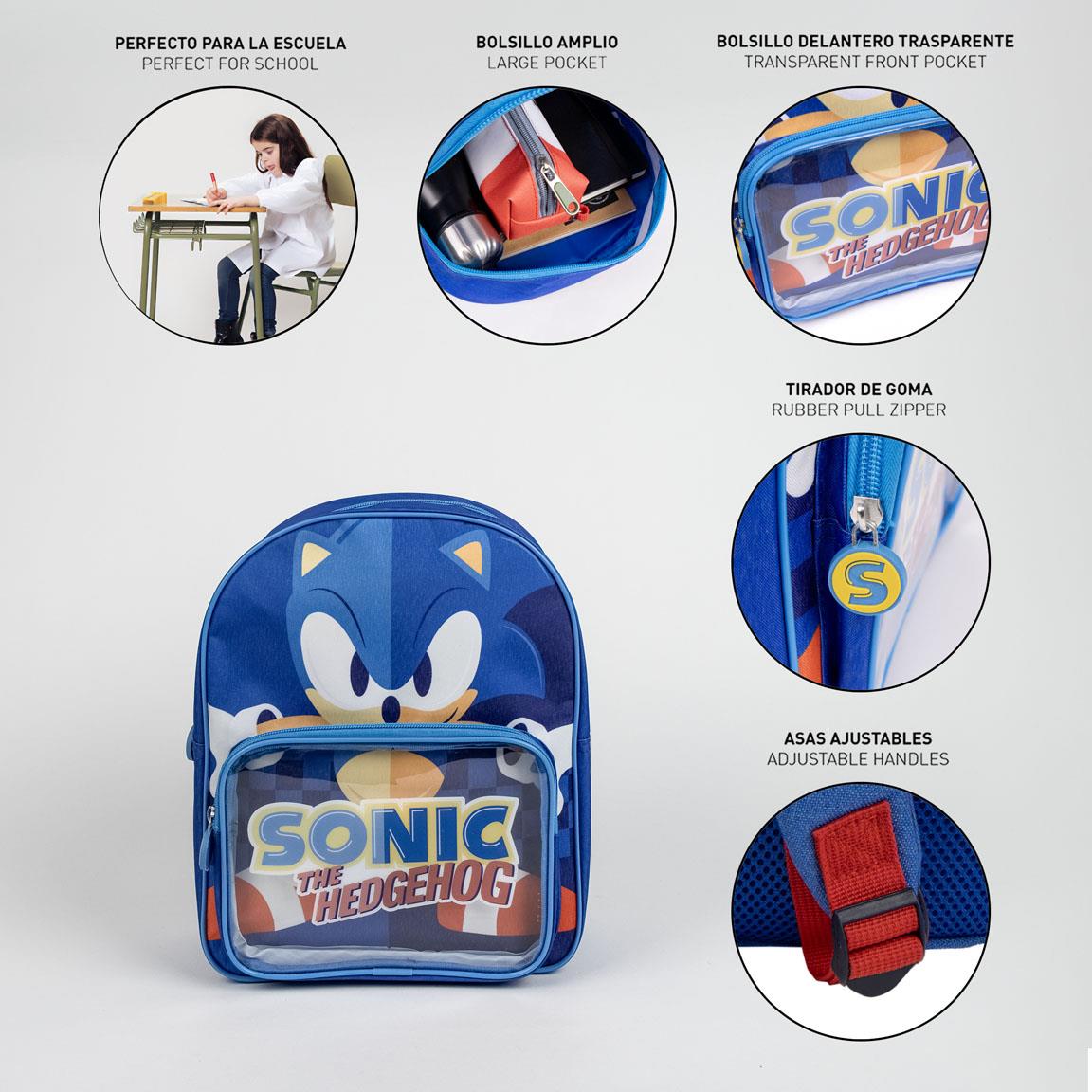 Mochila infantil sonic