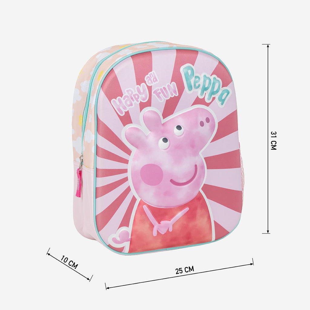 Mochila infantil 3d peppa pig