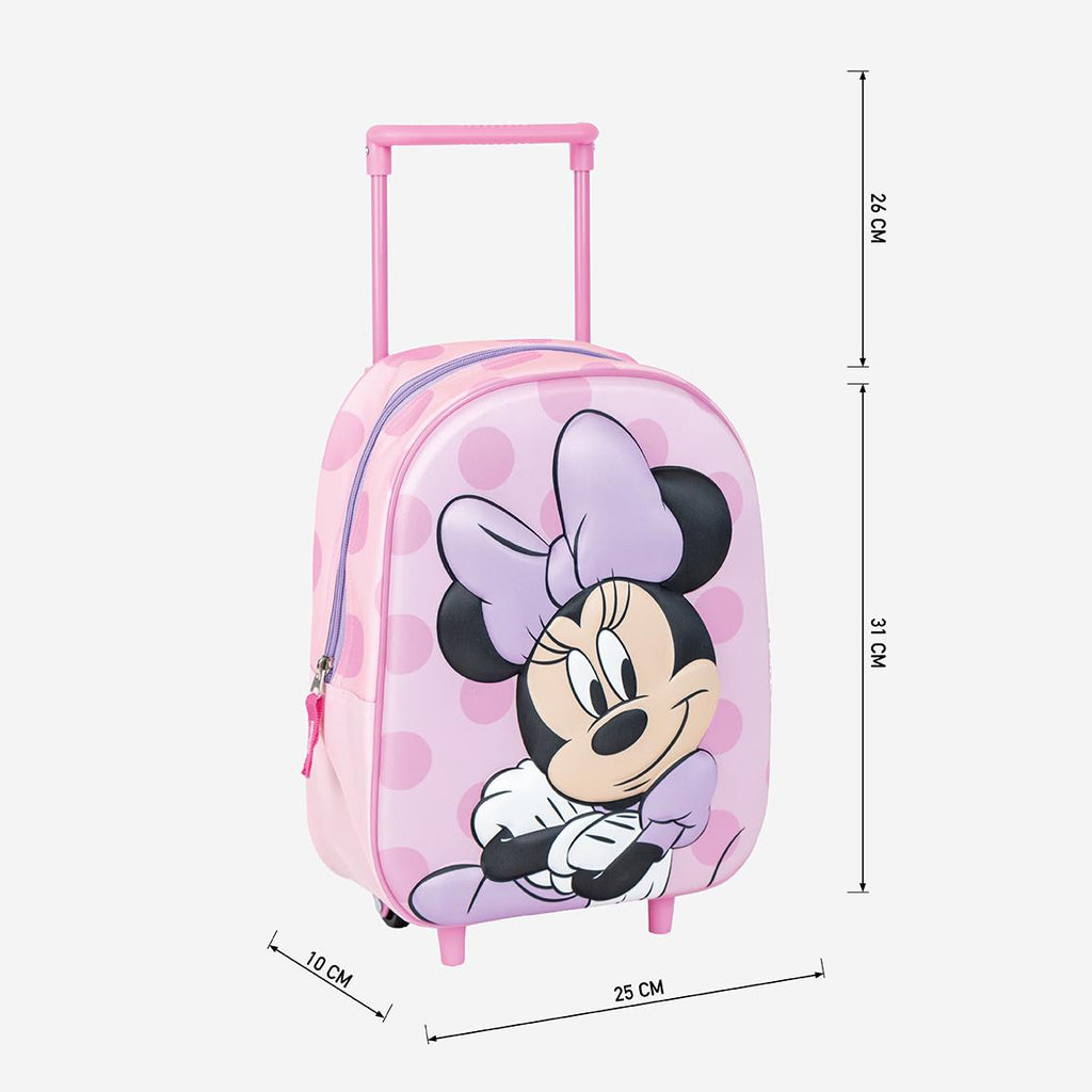 Mochila infantil trolley 3d minnie