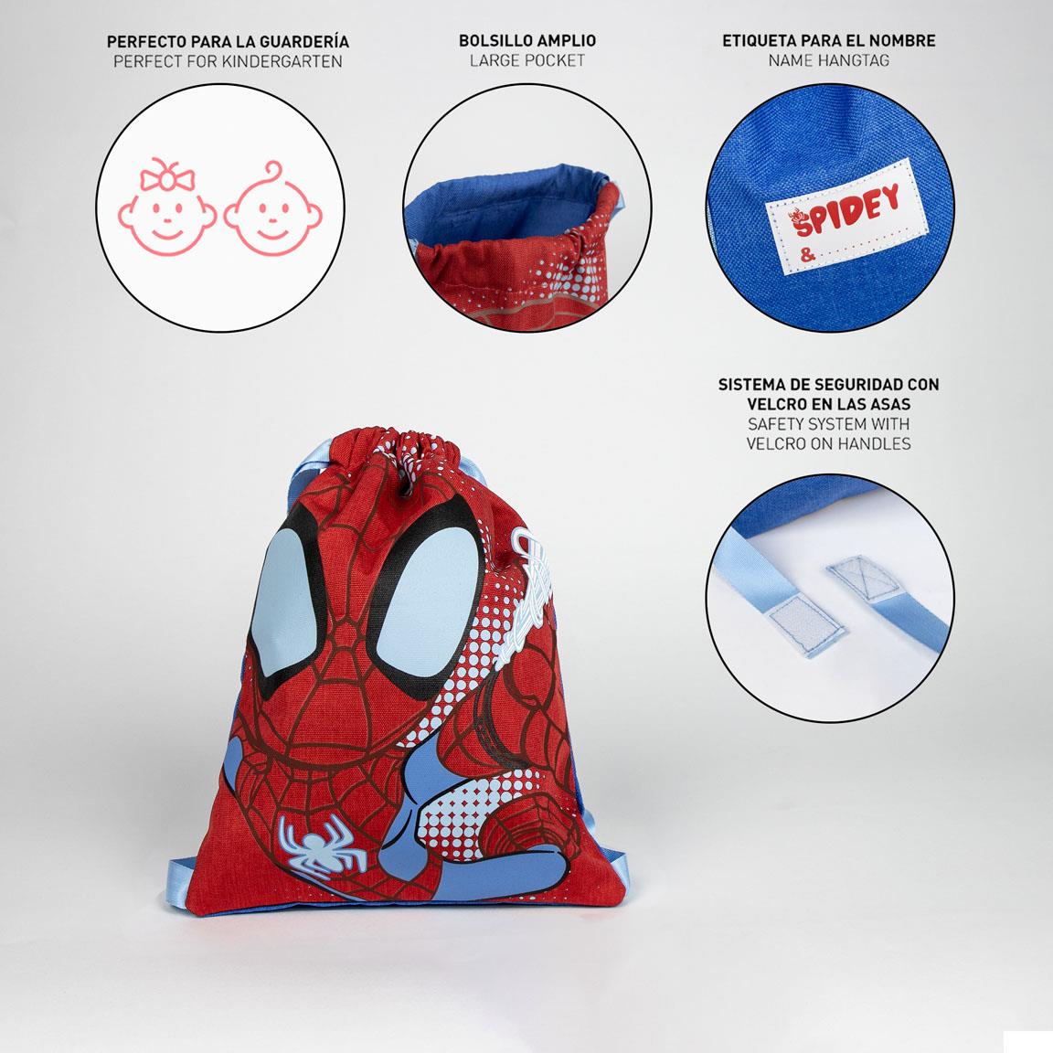 Saquito escolar spidey
