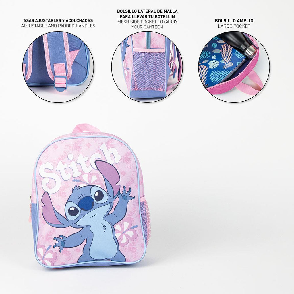 Mochila infantil escolar stitch