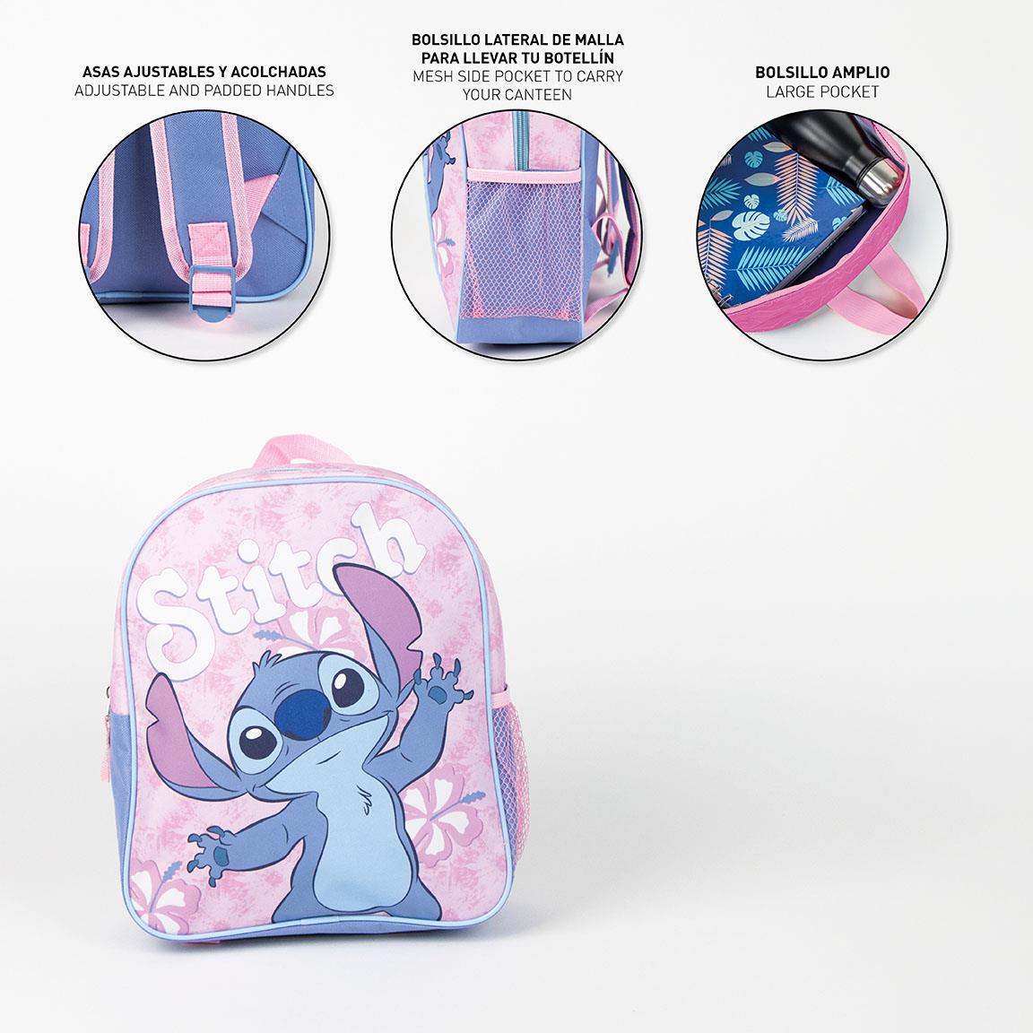 Mochila infantil escolar stitch