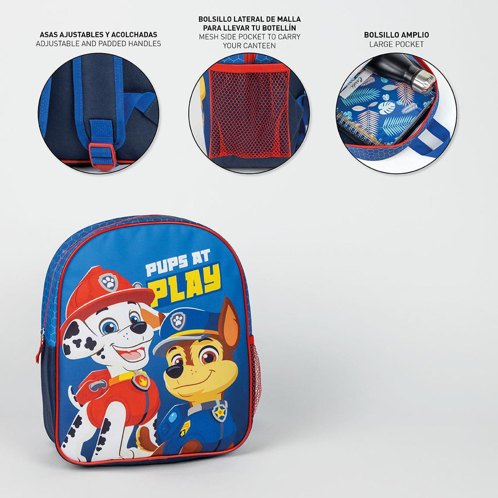 Mochila infantil escolar paw patrol