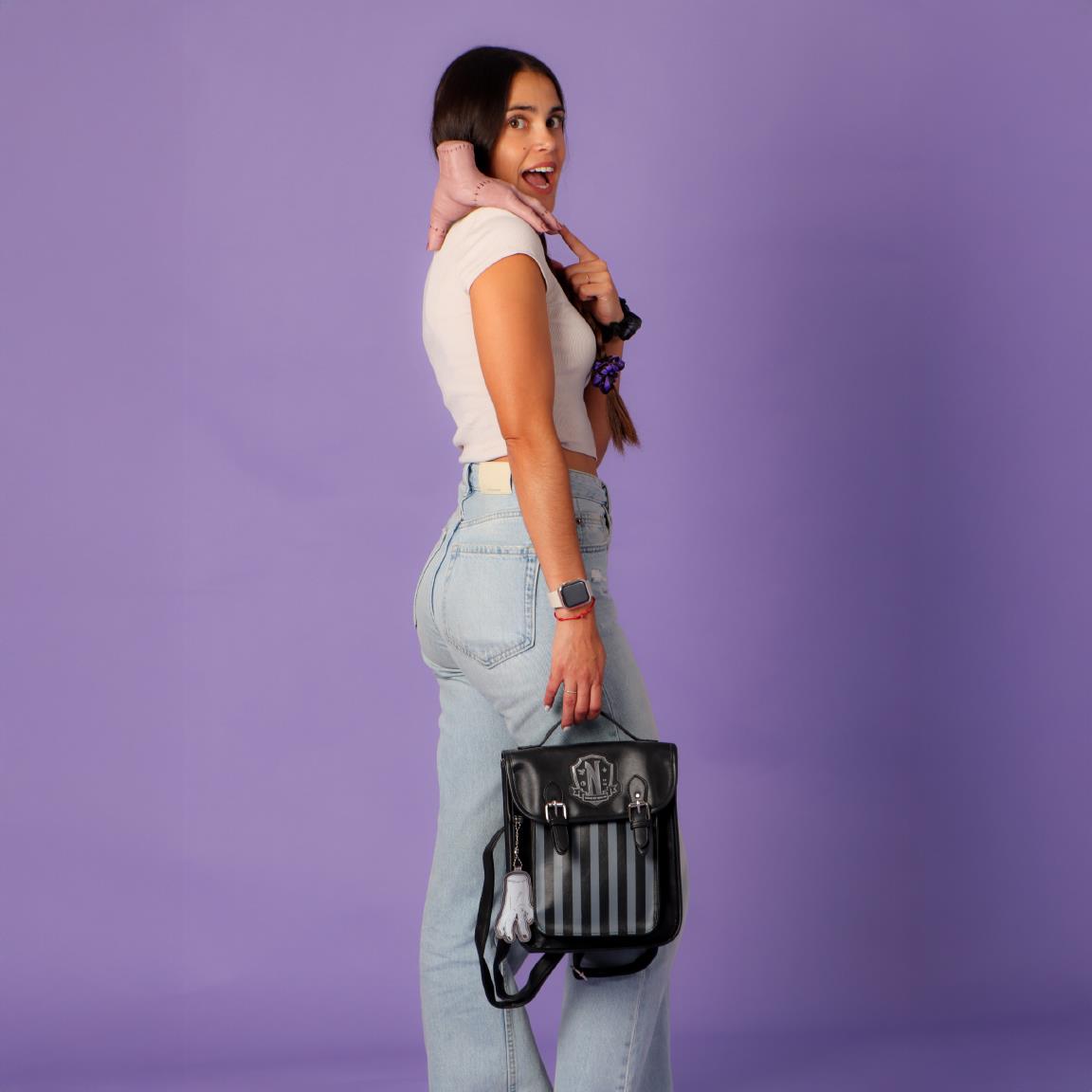 Mochila casual moda polipiel wednesday