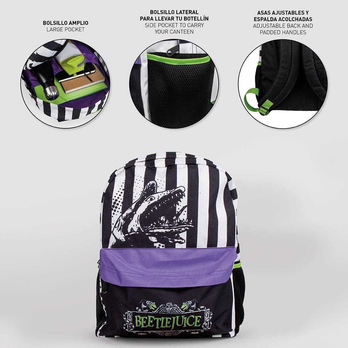Mochila casual beetlejuice