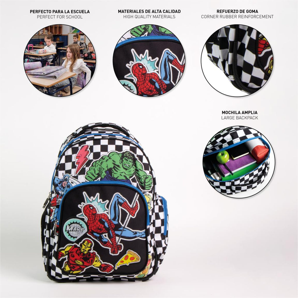 Mochila escolar mediana 42 cm avengers