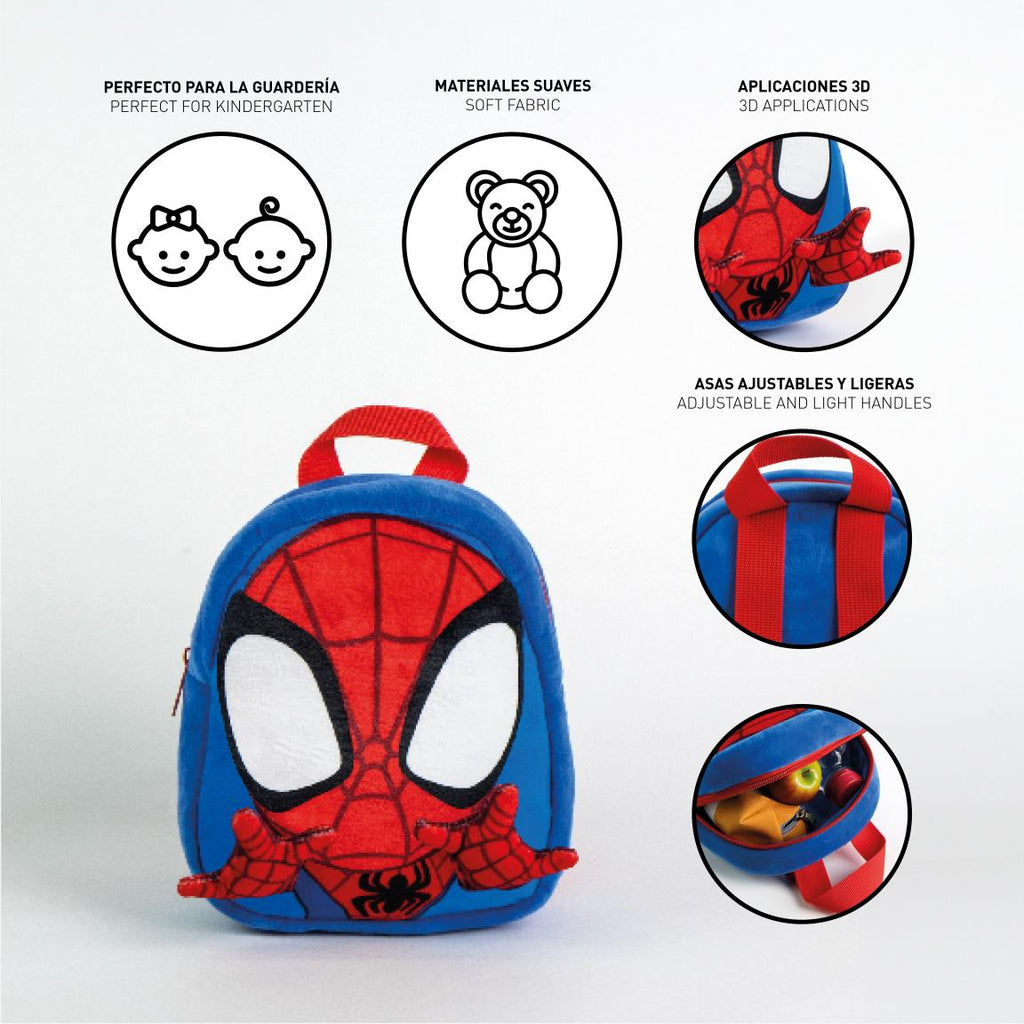 Mochila guarderia personaje peluche spidey