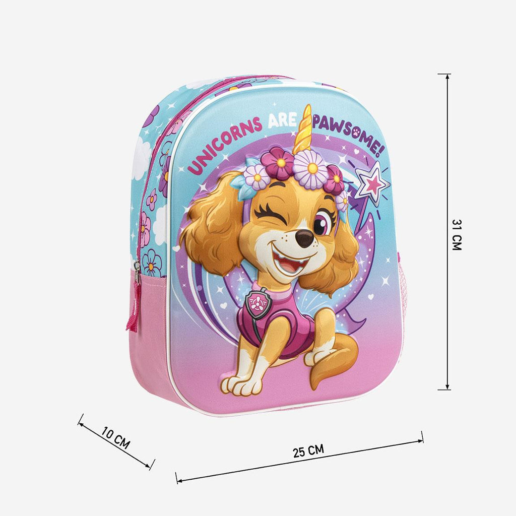 Mochila infantil 3d paw patrol skye