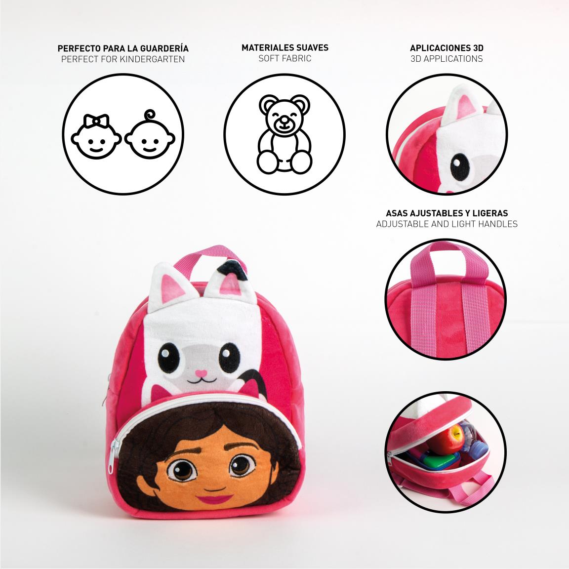 Mochila guarderia personaje premium gabby´s dollhouse