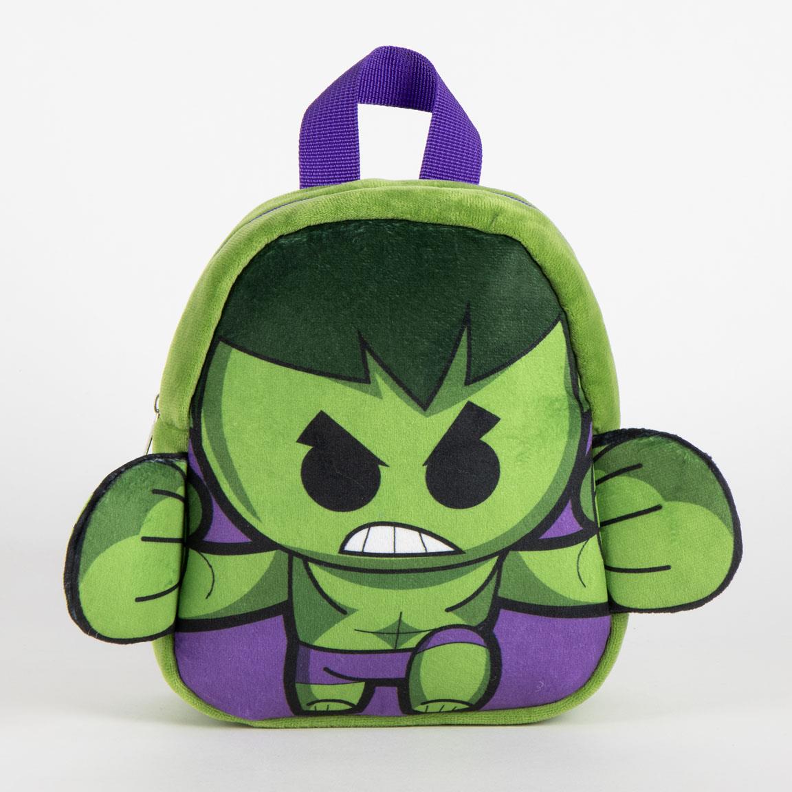 Mochila guarderia personaje peluche avengers hulk