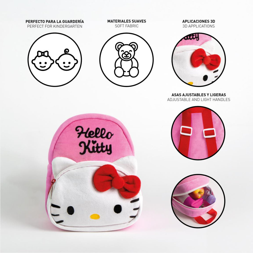Mochila guarderia personaje premium hello kitty