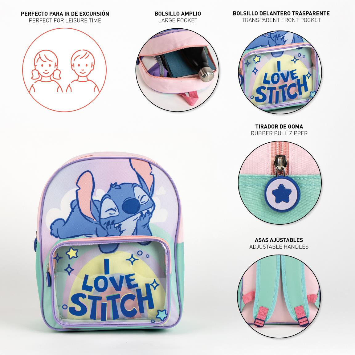 Mochila infantil stitch