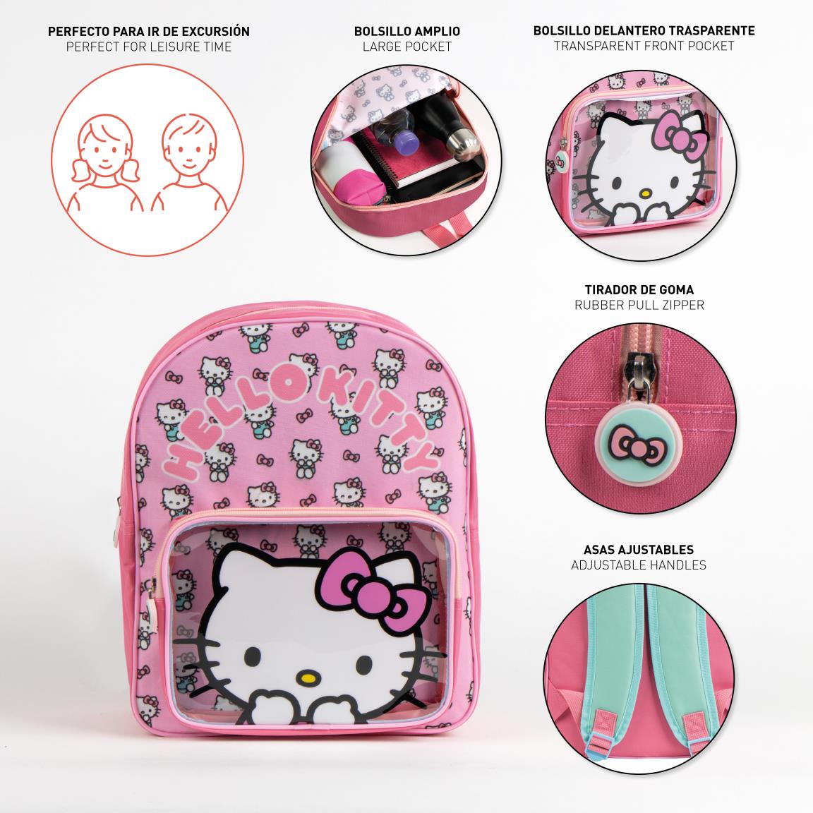 Mochila infantil hello kitty