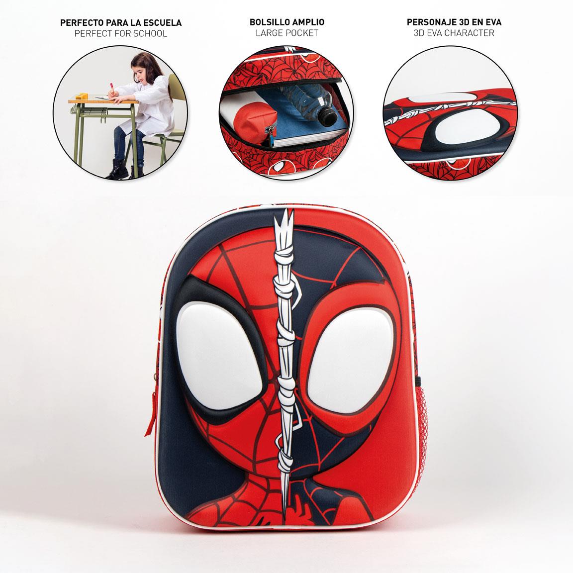 Mochila infantil 3d spidey