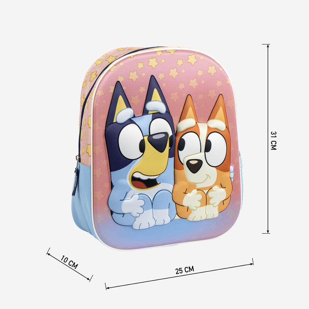 Mochila infantil 3d bluey