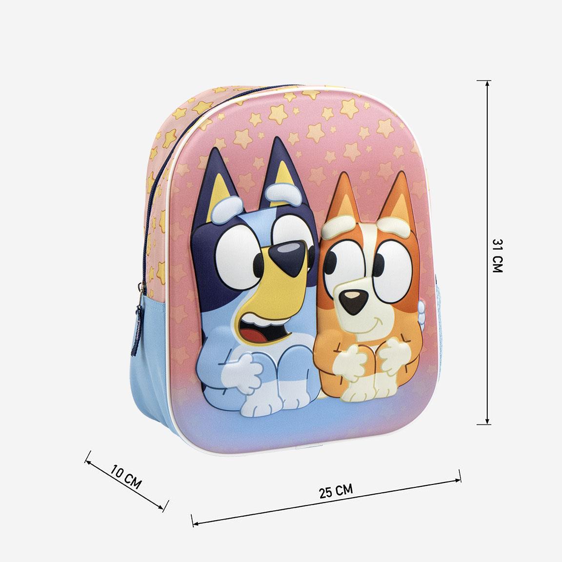 Mochila infantil 3d bluey