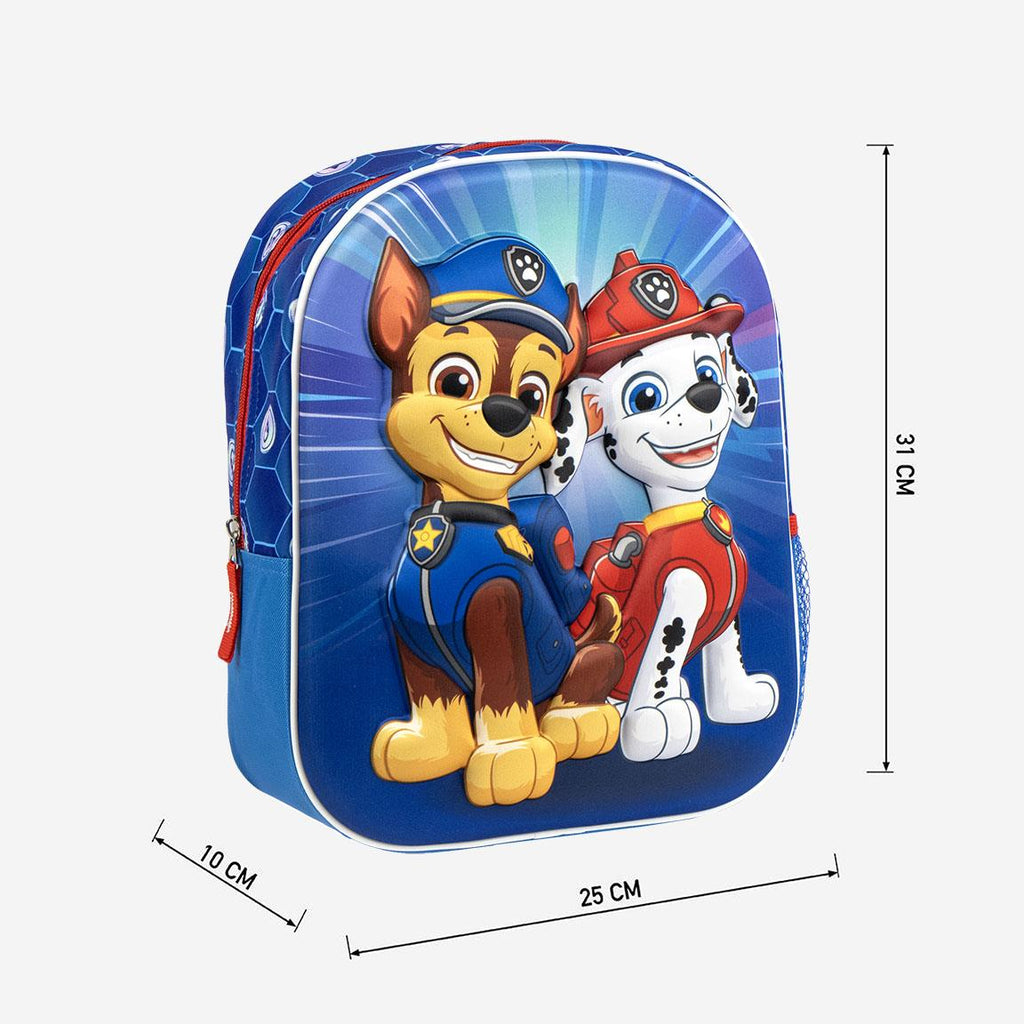 Mochila infantil 3d paw patrol