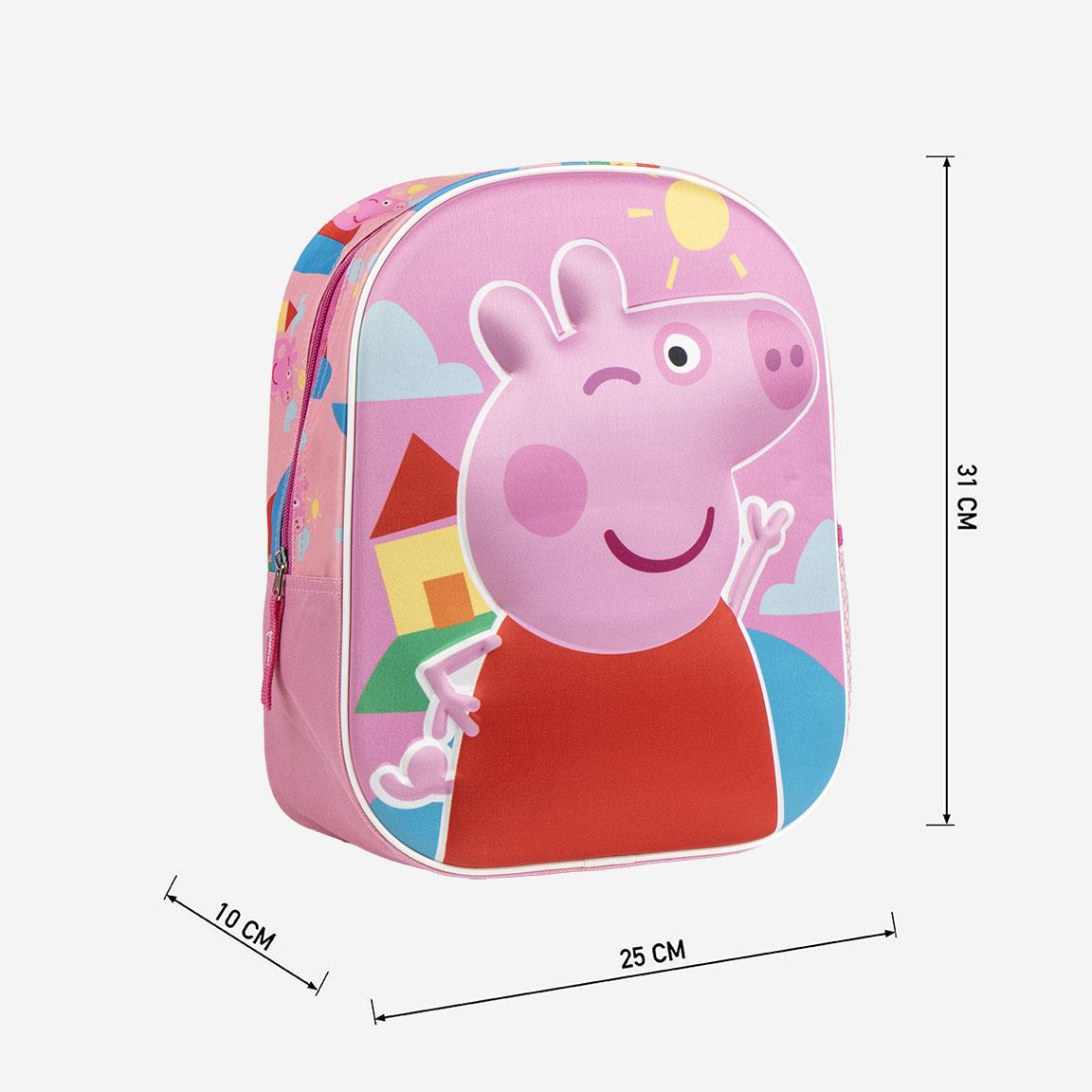 Mochila infantil 3d peppa pig