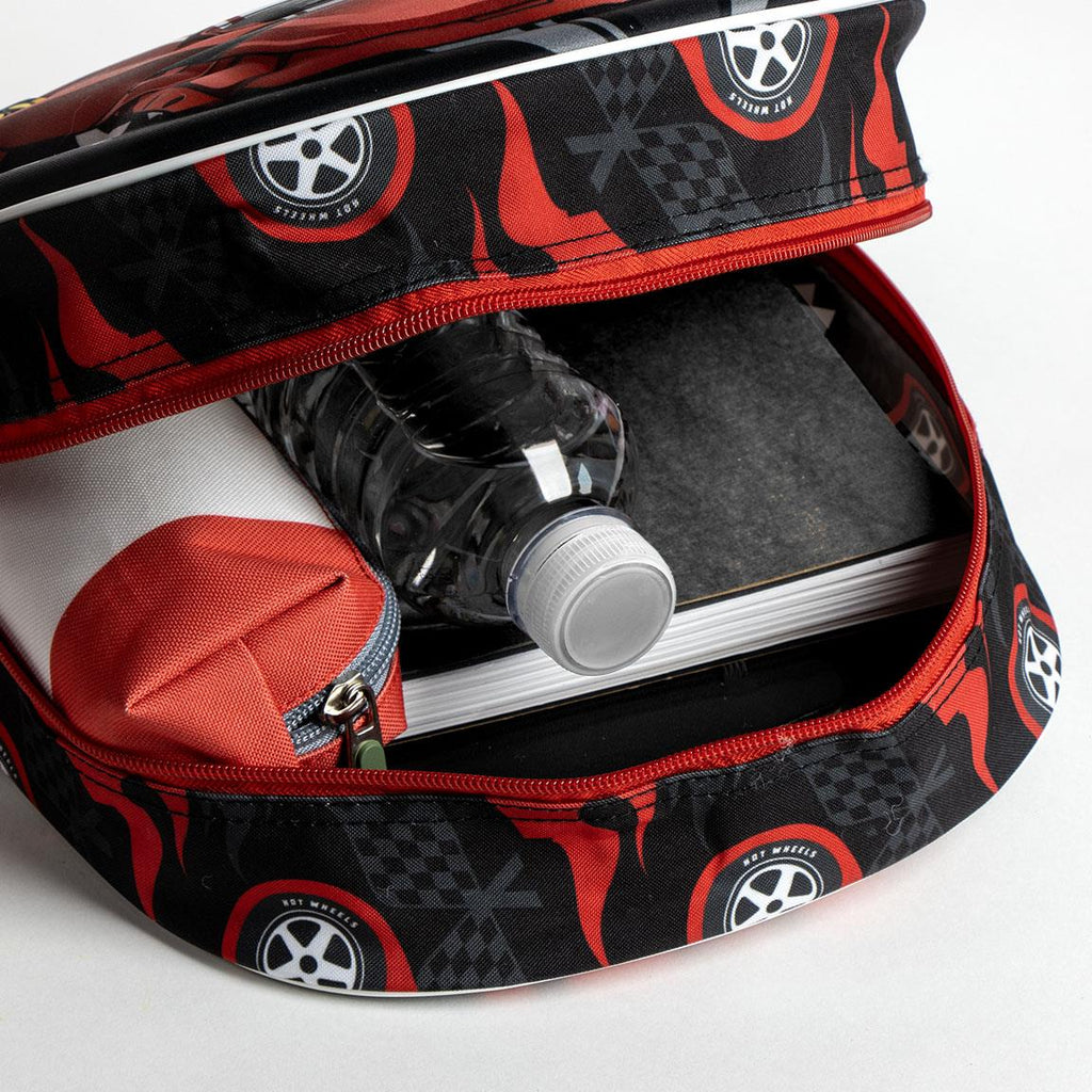 Mochila infantil 3d hot wheels
