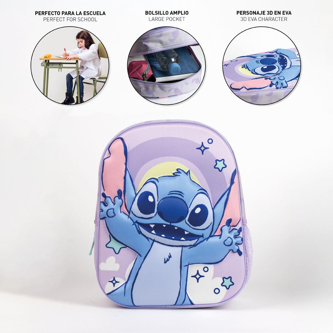 Mochila infantil 3d stitch