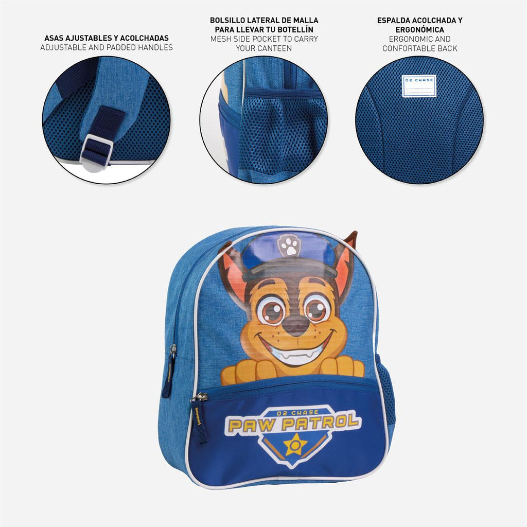 Mochila infantil escolar paw patrol