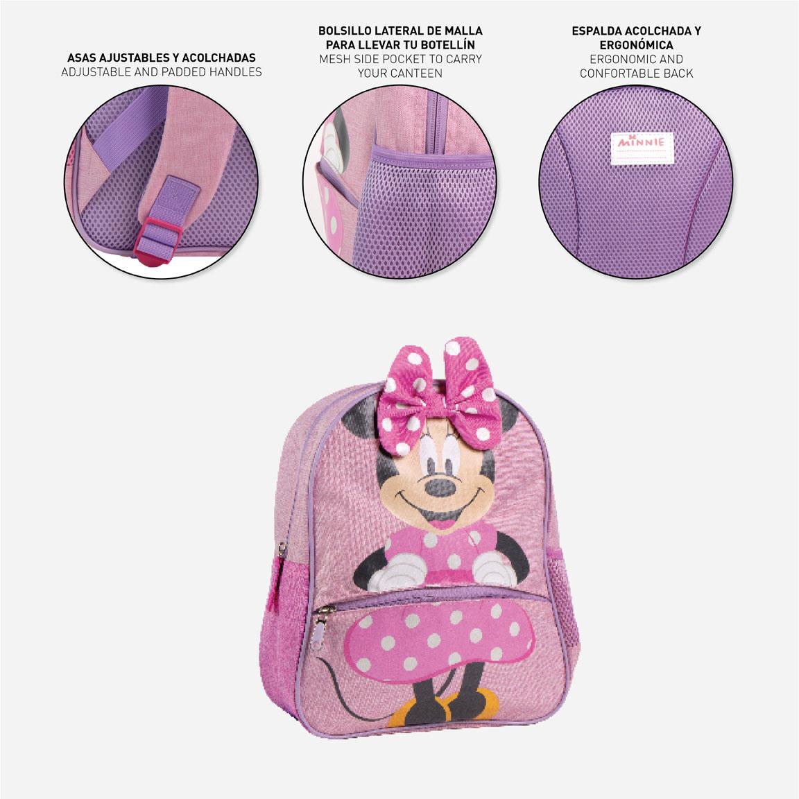 Mochila infantil escolar minnie