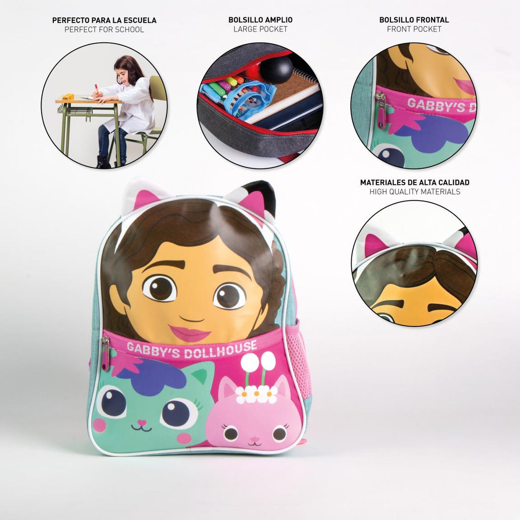Mochila infantil escolar gabby´s dollhouse