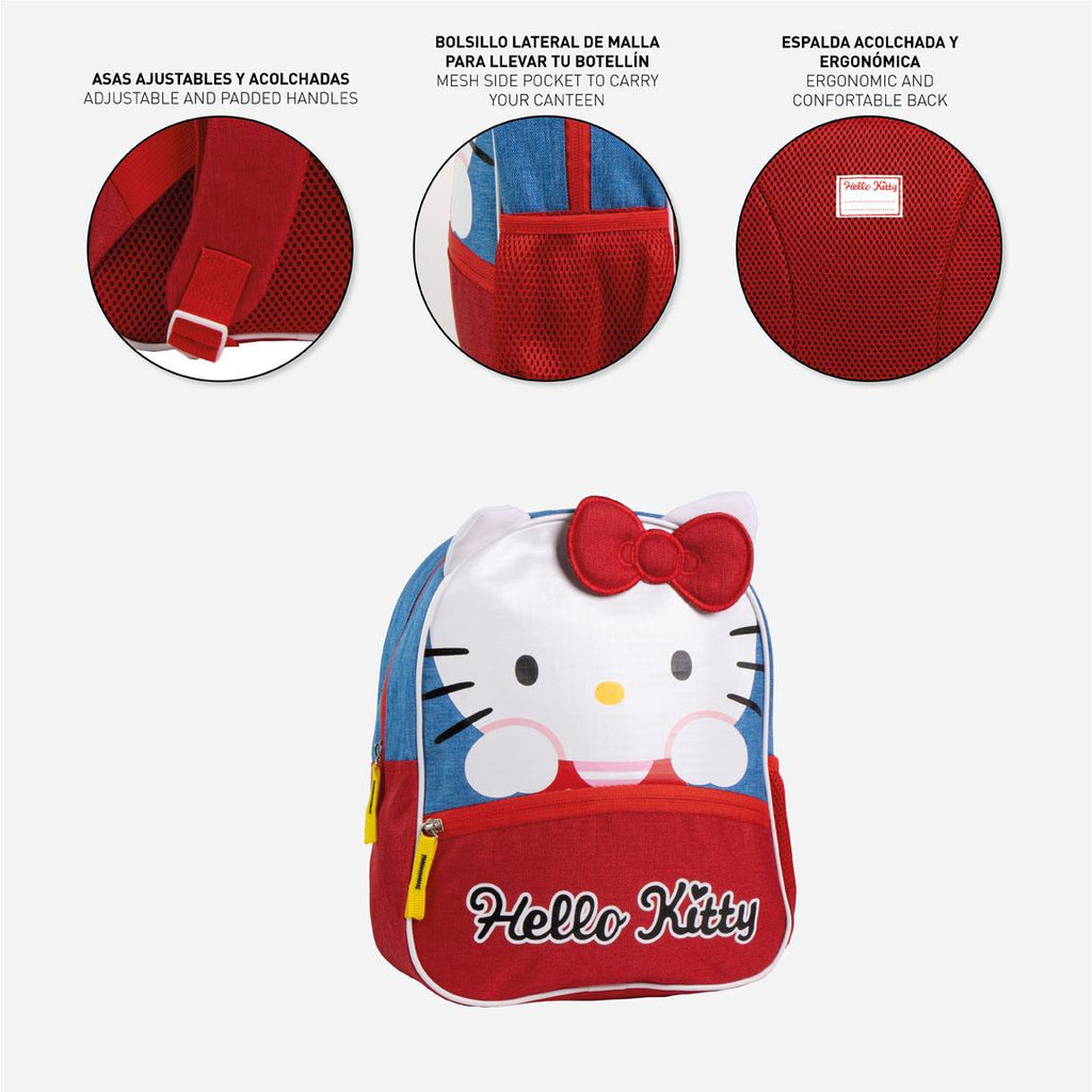 Mochila infantil escolar hello kitty