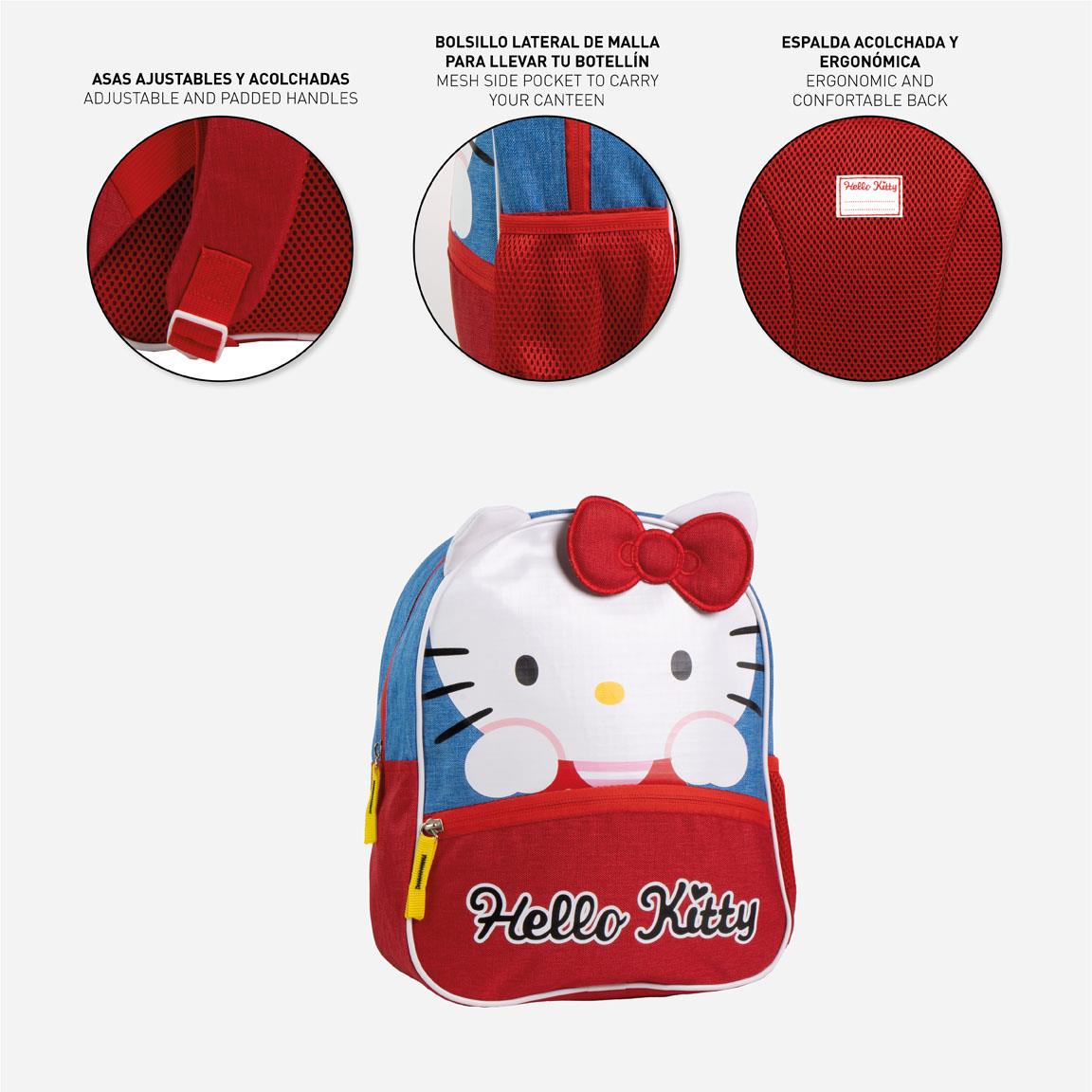 Mochila infantil escolar hello kitty
