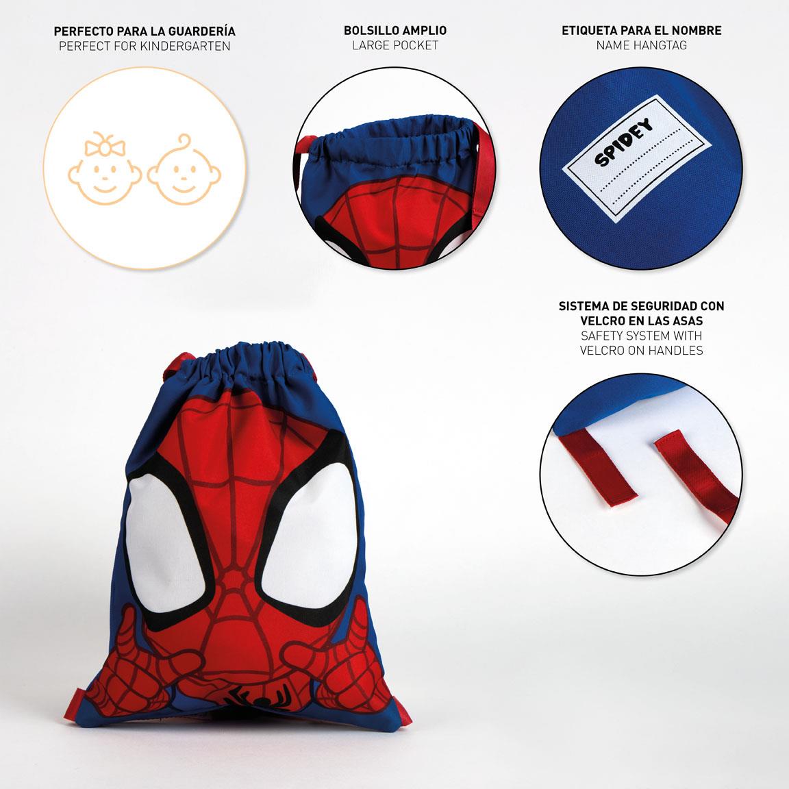 Saquito escolar spidey