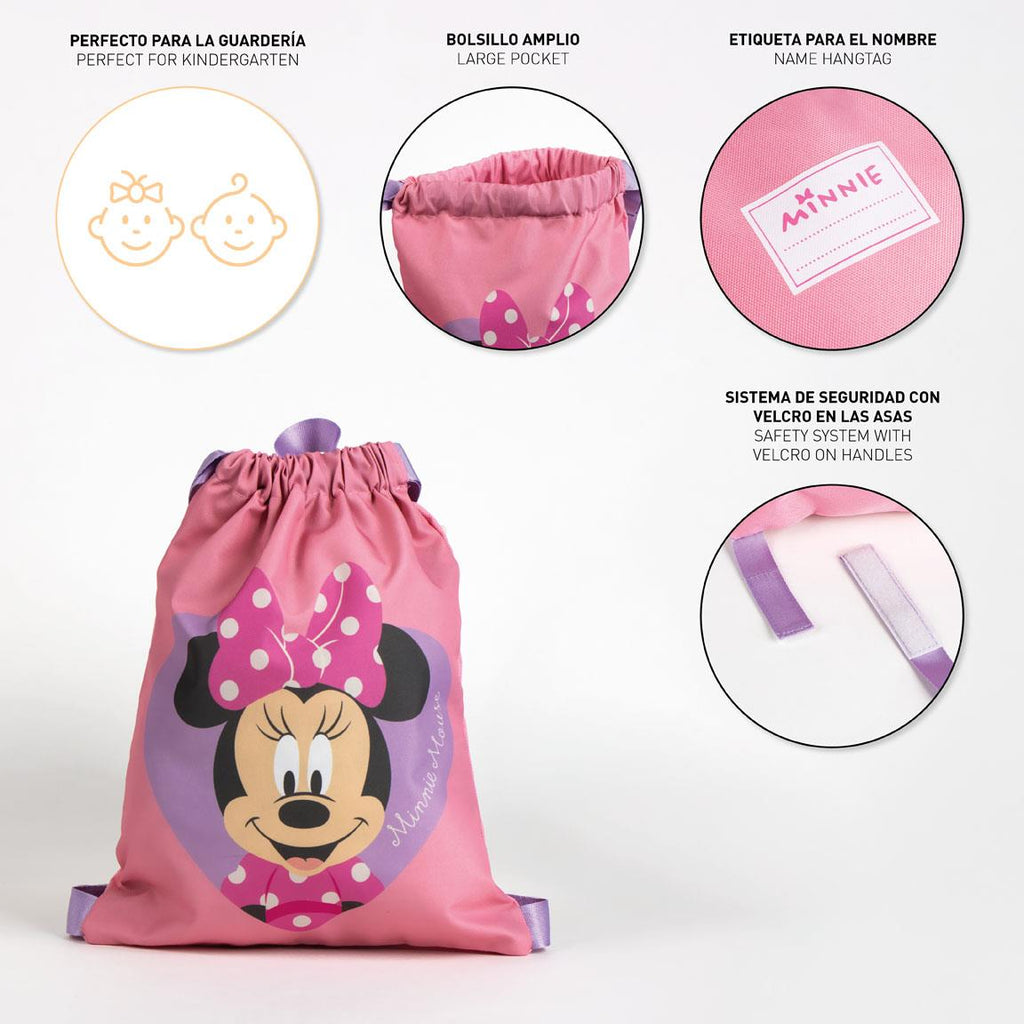 Saquito escolar minnie