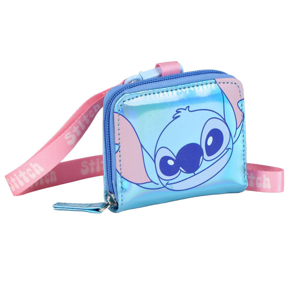Monedero iridiscente stitch