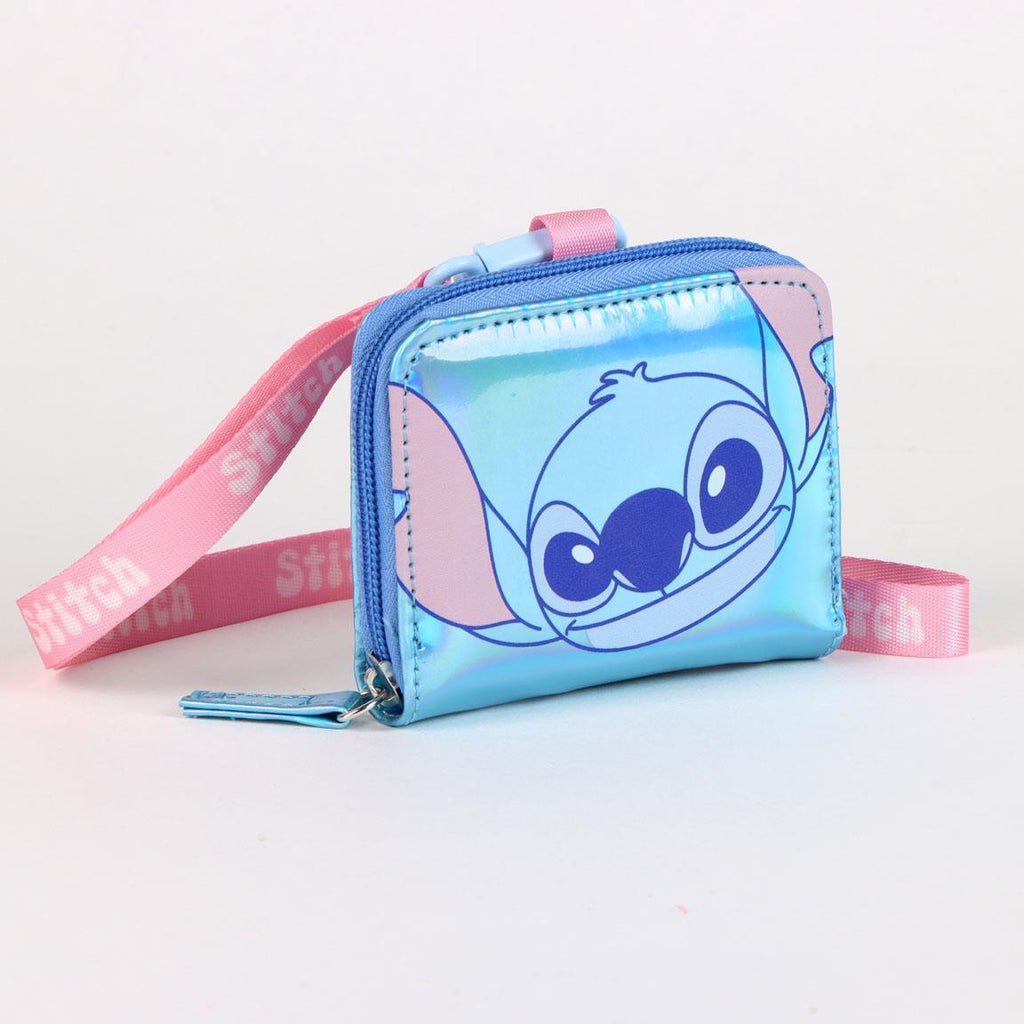 Monedero iridiscente stitch