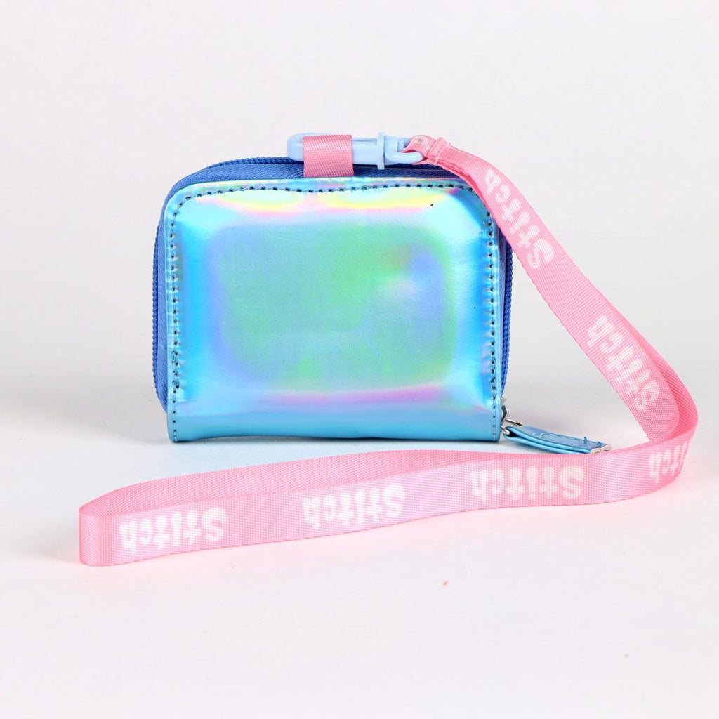 Monedero iridiscente stitch