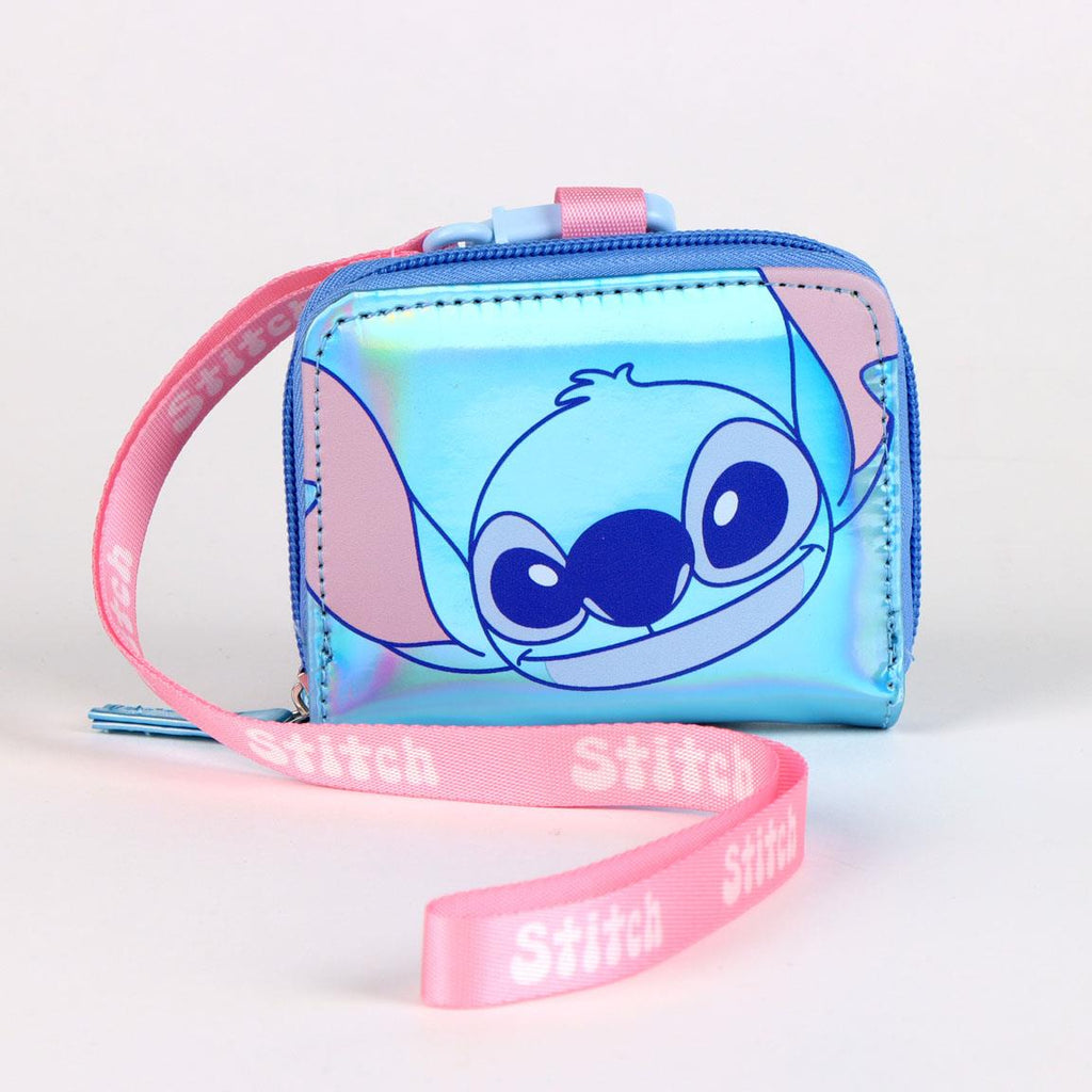 Monedero iridiscente stitch