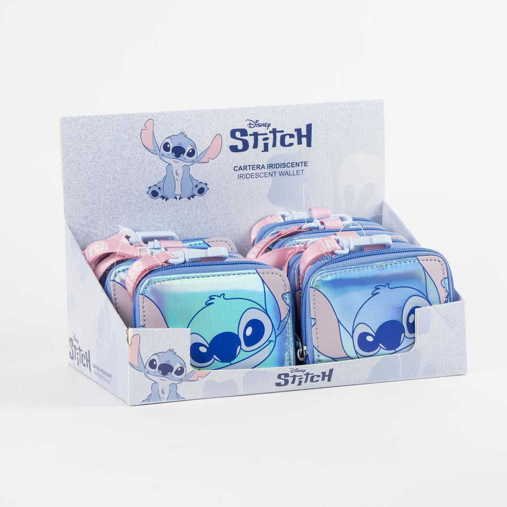 Monedero iridiscente stitch